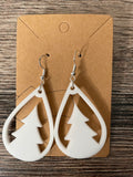 Holiday Christmas Tree Acrylic Earrings